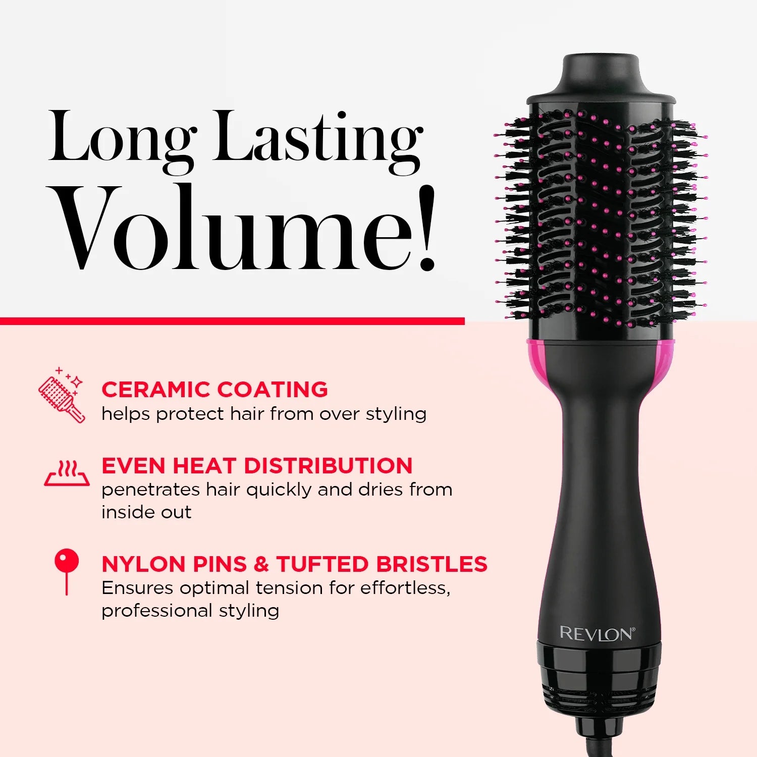 Black One-Step Hair Dryer