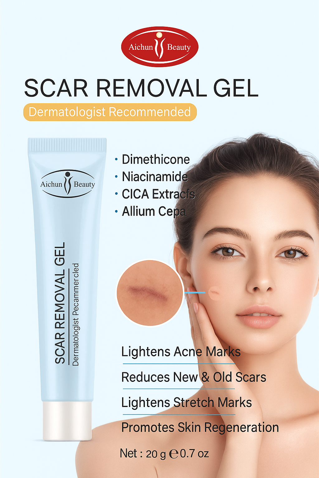 Scar removal cream